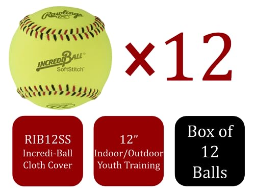 Rawlings Incredi Ball Softstitch Softbälle Optionen Kunstlederbezug