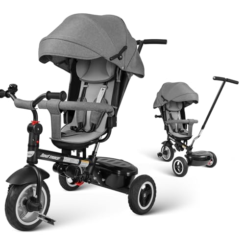 Kinderdreirad verstellbarer Rücklehne All Terrain Räder Freilauffunktion