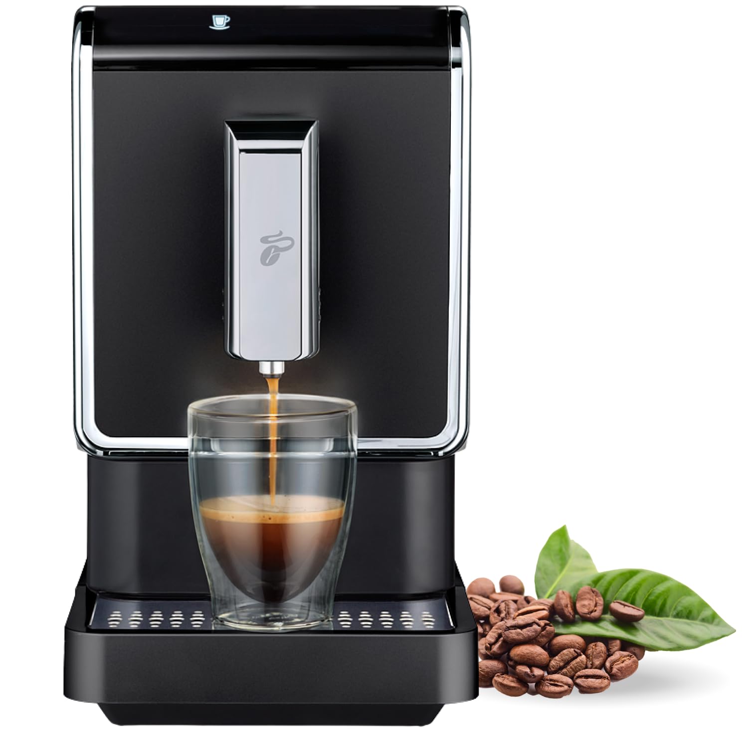 Tchibo Kaffeevollautomat mit leisem Kegelmahlwerk
